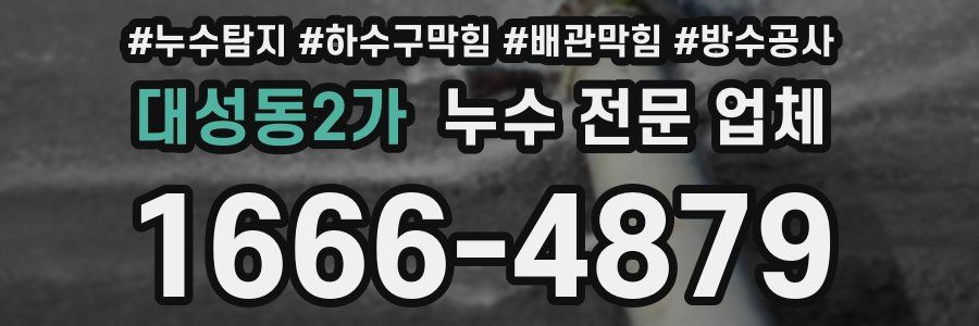 대성동2가 누수 전문 업체