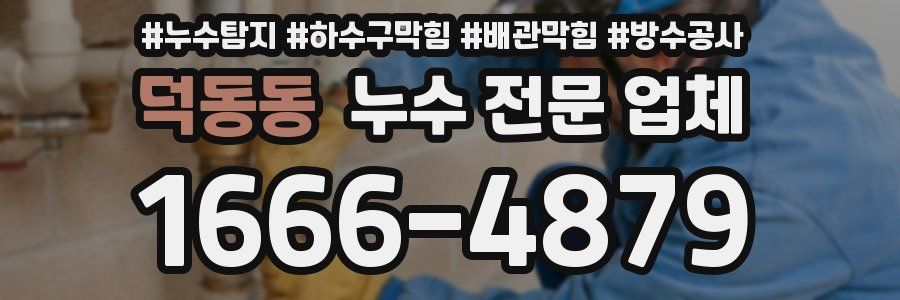 덕동동 누수 전문 업체