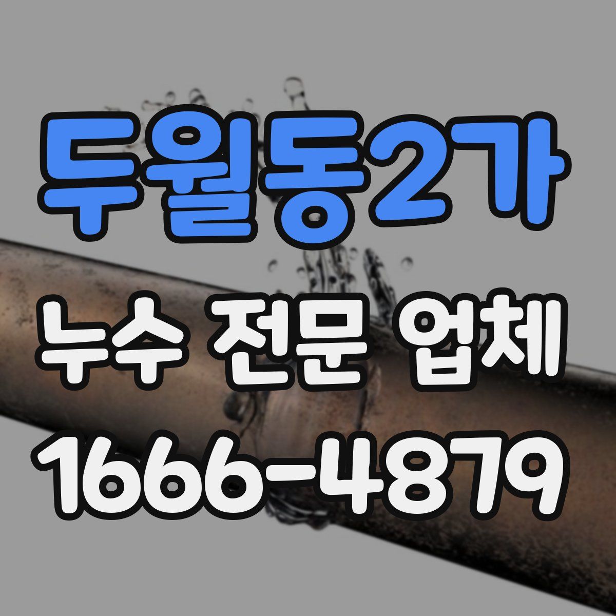 두월동2가 누수 전문 업체