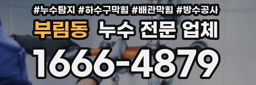 부림동 누수 전문 업체