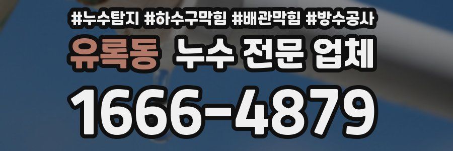 유록동 누수 전문 업체