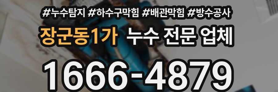 장군동1가 누수 전문 업체