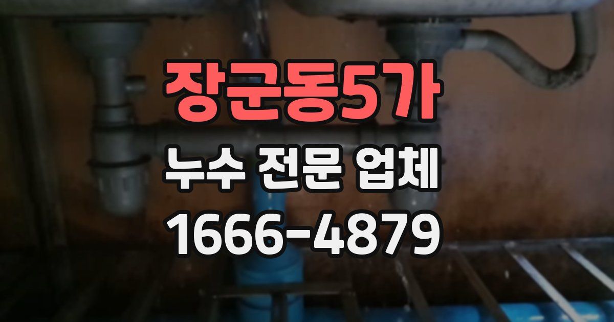 장군동5가 누수 전문 업체