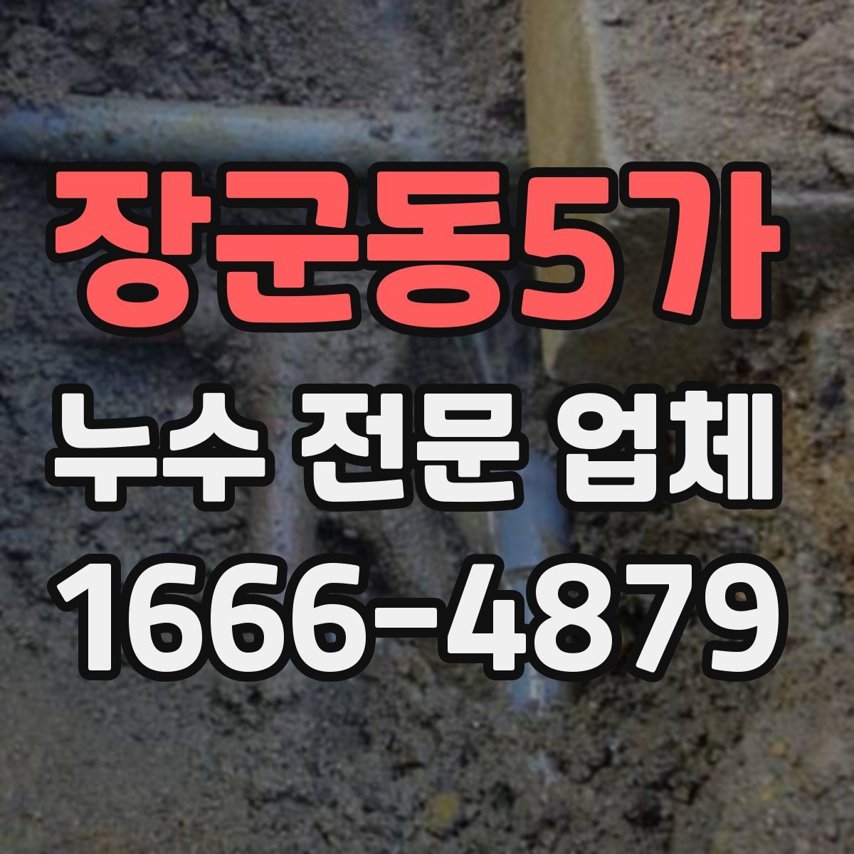 장군동5가 누수 전문 업체