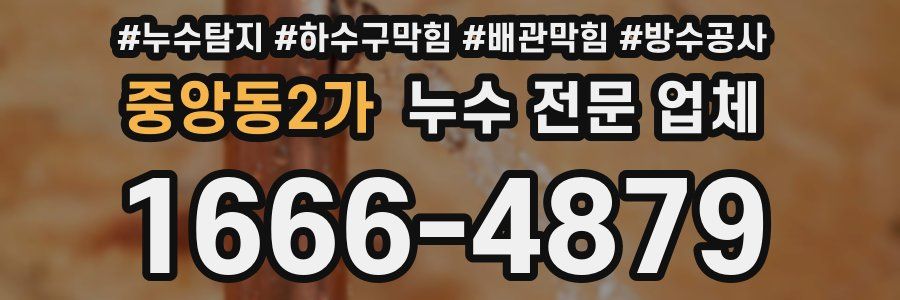 중앙동2가 누수 전문 업체