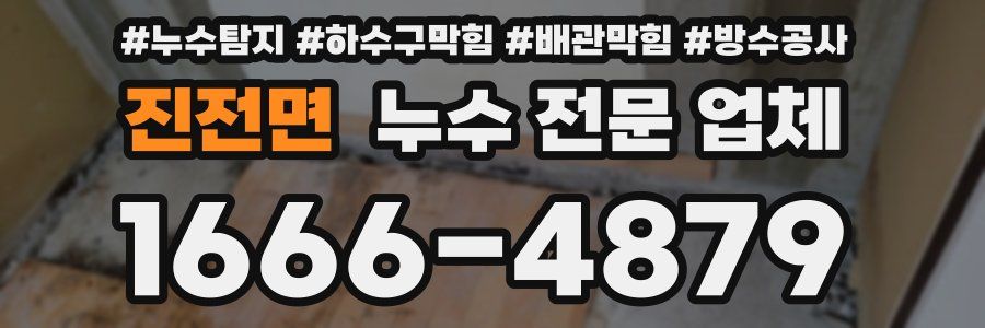 진전면 누수 전문 업체
