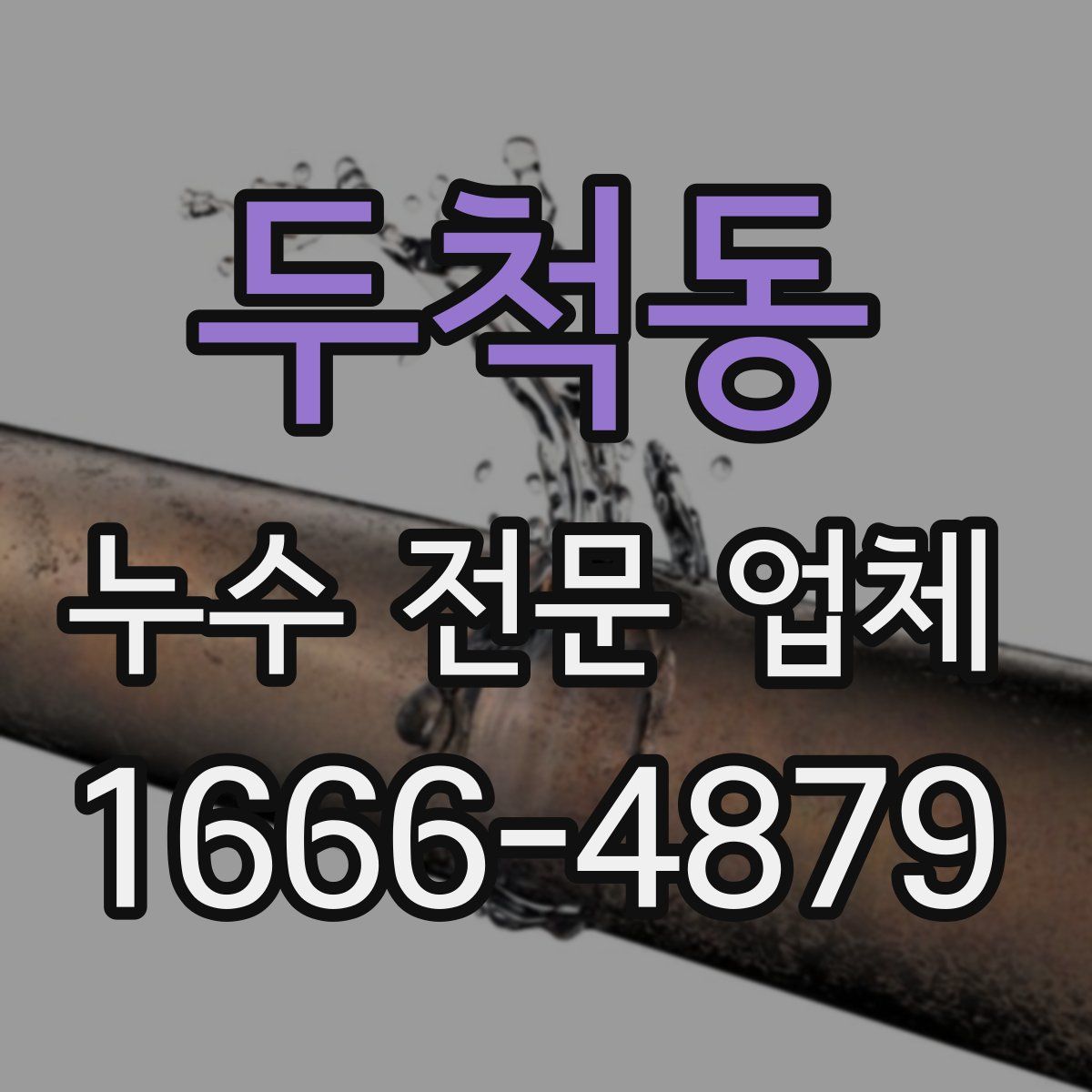 두척동 누수 전문 업체
