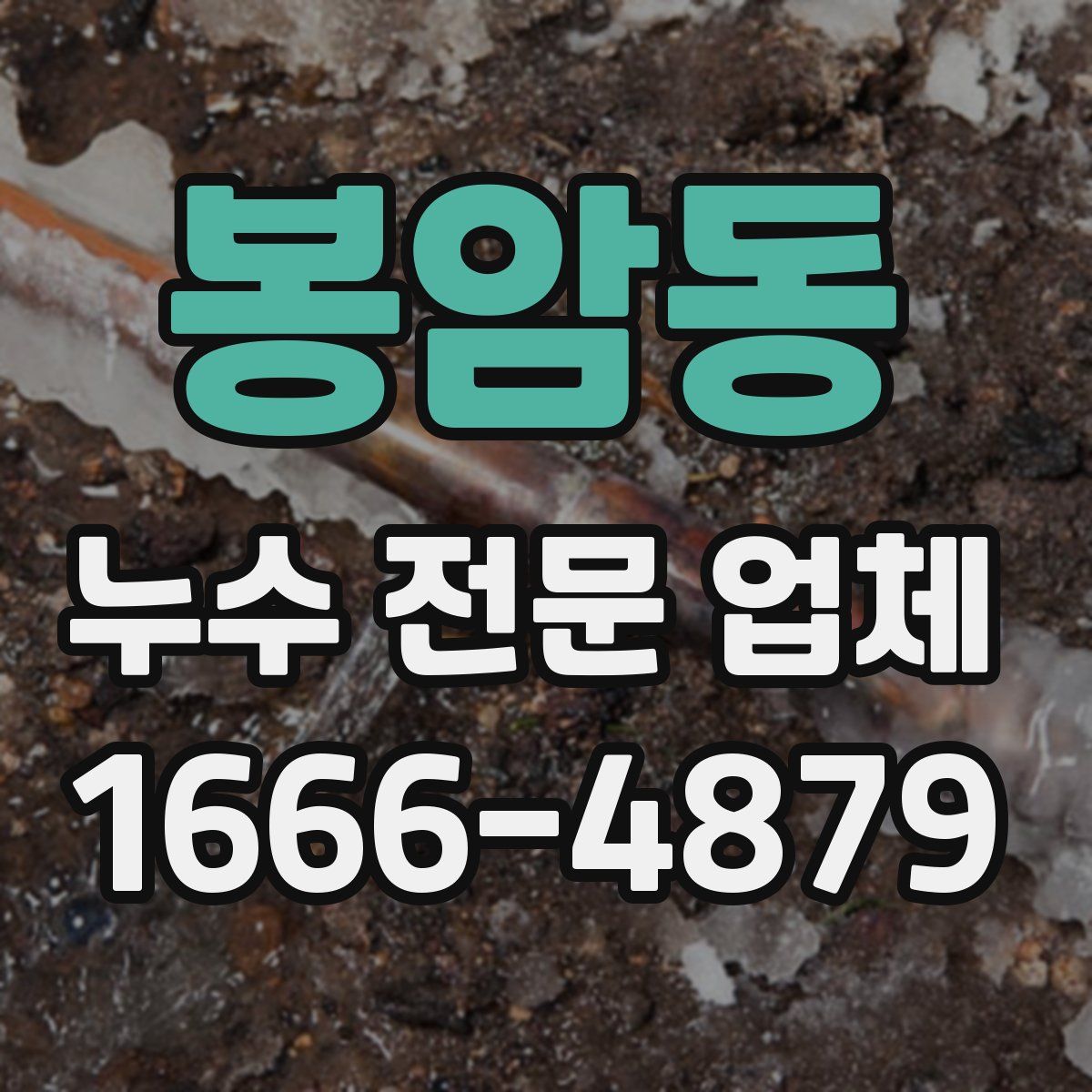 봉암동 누수 전문 업체