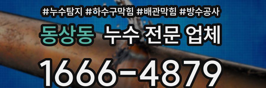 동상동 누수 전문 업체