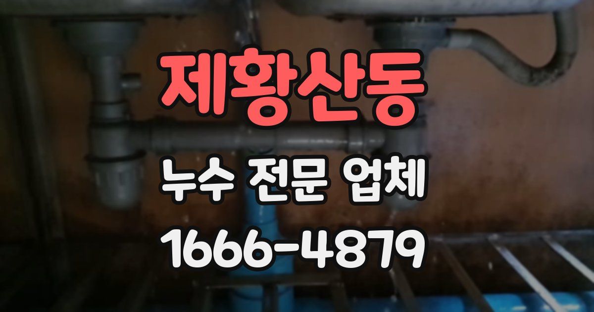 제황산동 누수 전문 업체