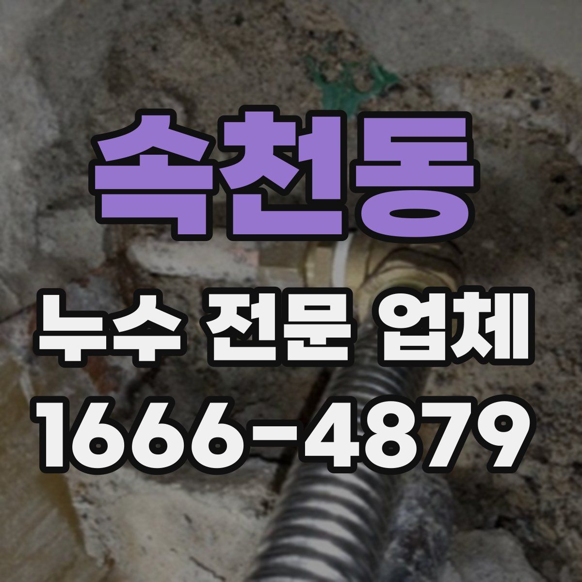 속천동 누수 전문 업체