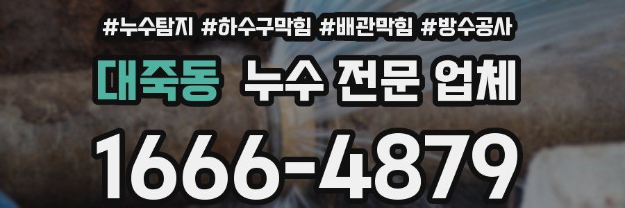 대죽동 누수 전문 업체