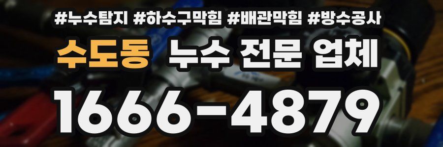 수도동 누수 전문 업체