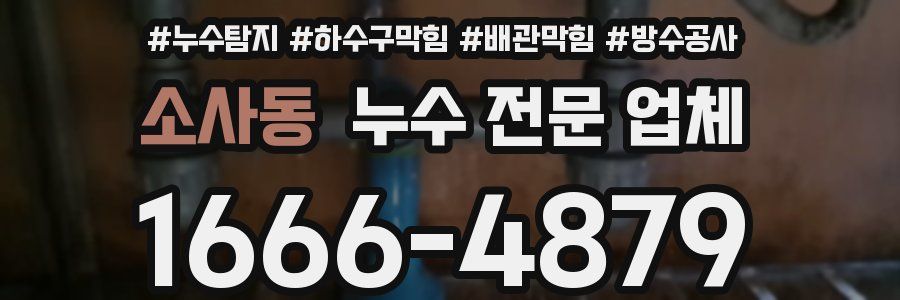 소사동 누수 전문 업체