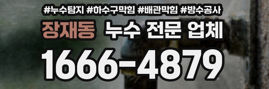 장재동 누수 전문 업체