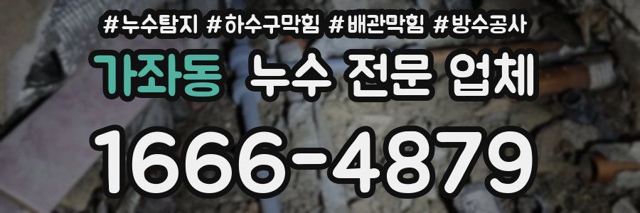 가좌동 누수 전문 업체