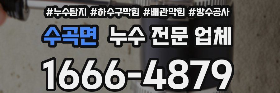 수곡면 누수 전문 업체