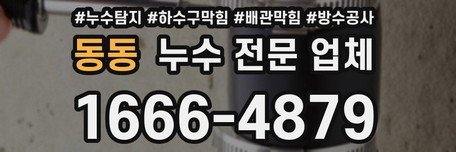 동동 누수 전문 업체