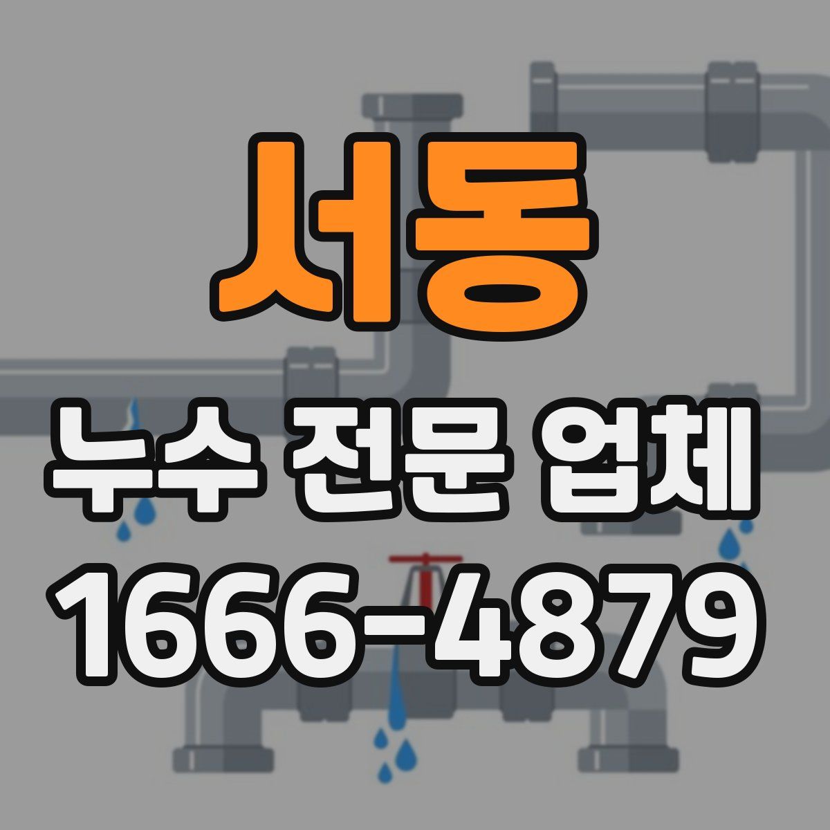 서동 누수 전문 업체