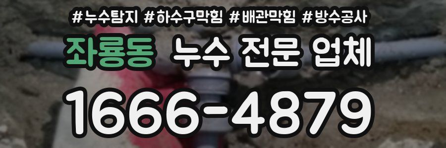좌룡동 누수 전문 업체