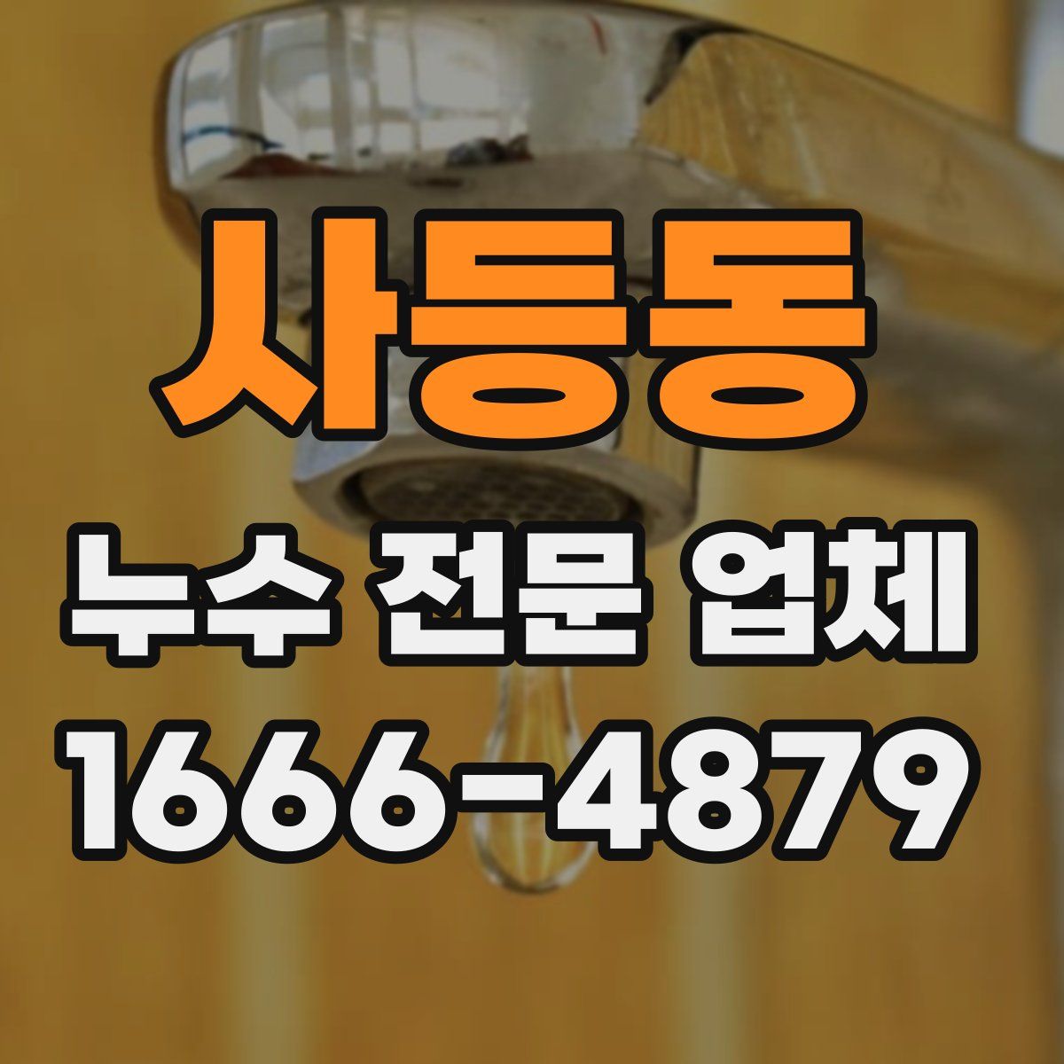 사등동 누수 전문 업체