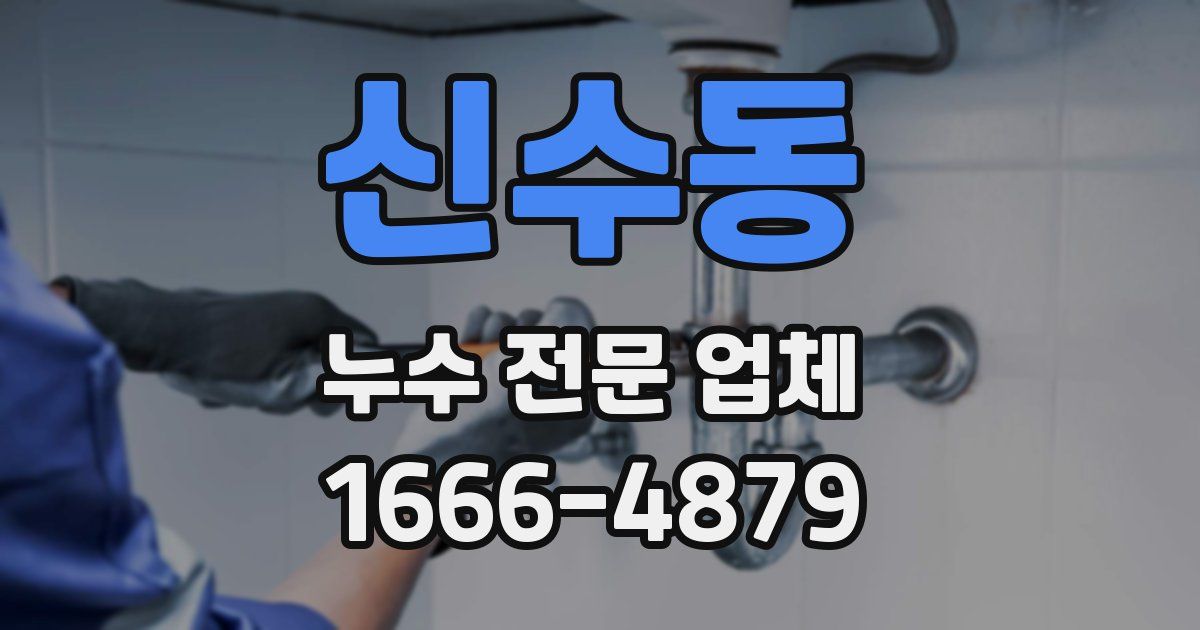 신수동 누수 전문 업체