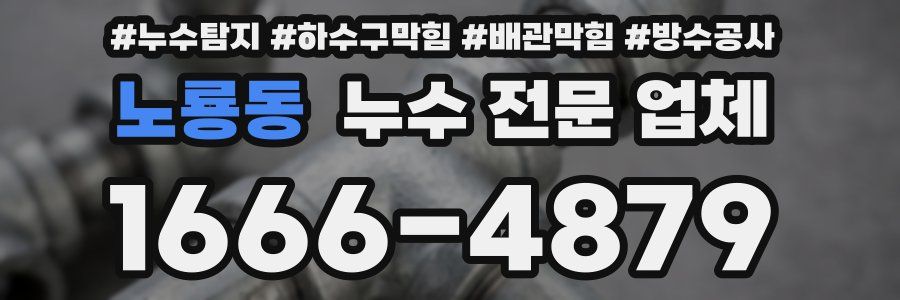 노룡동 누수 전문 업체