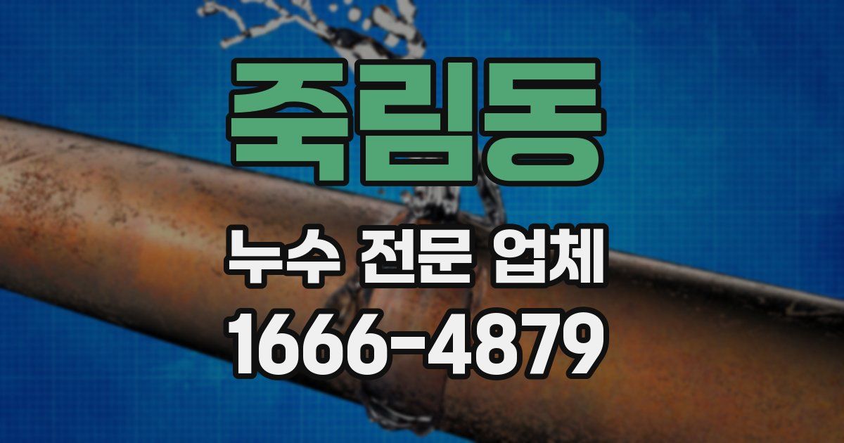 죽림동 누수 전문 업체