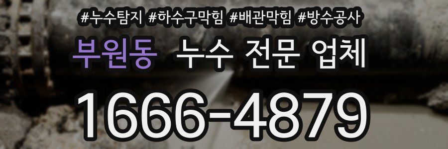 부원동 누수 전문 업체
