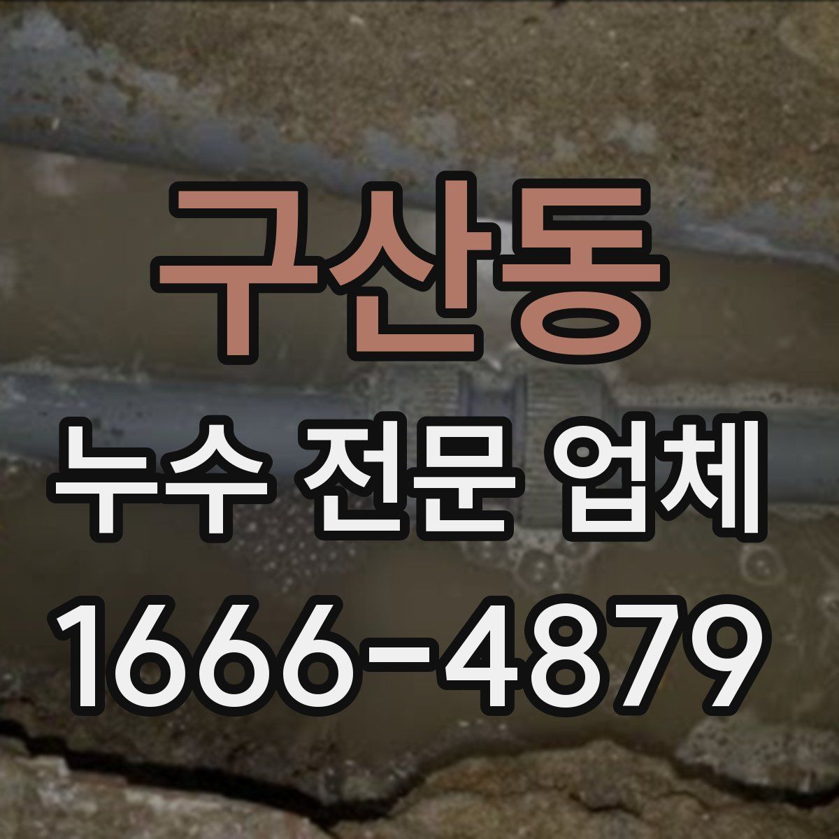 구산동 누수 전문 업체
