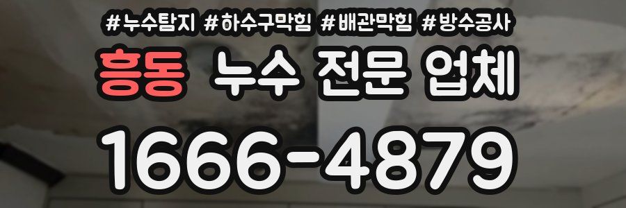 흥동 누수 전문 업체