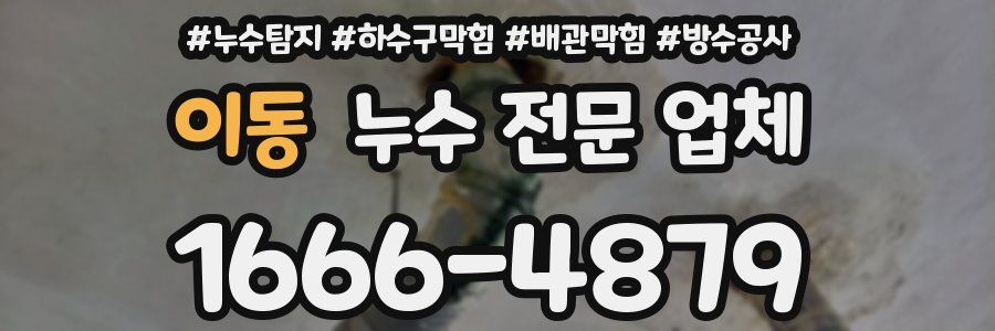 이동 누수 전문 업체