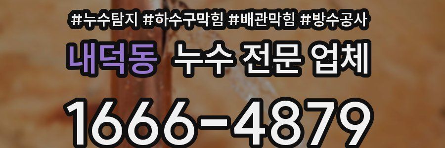 내덕동 누수 전문 업체