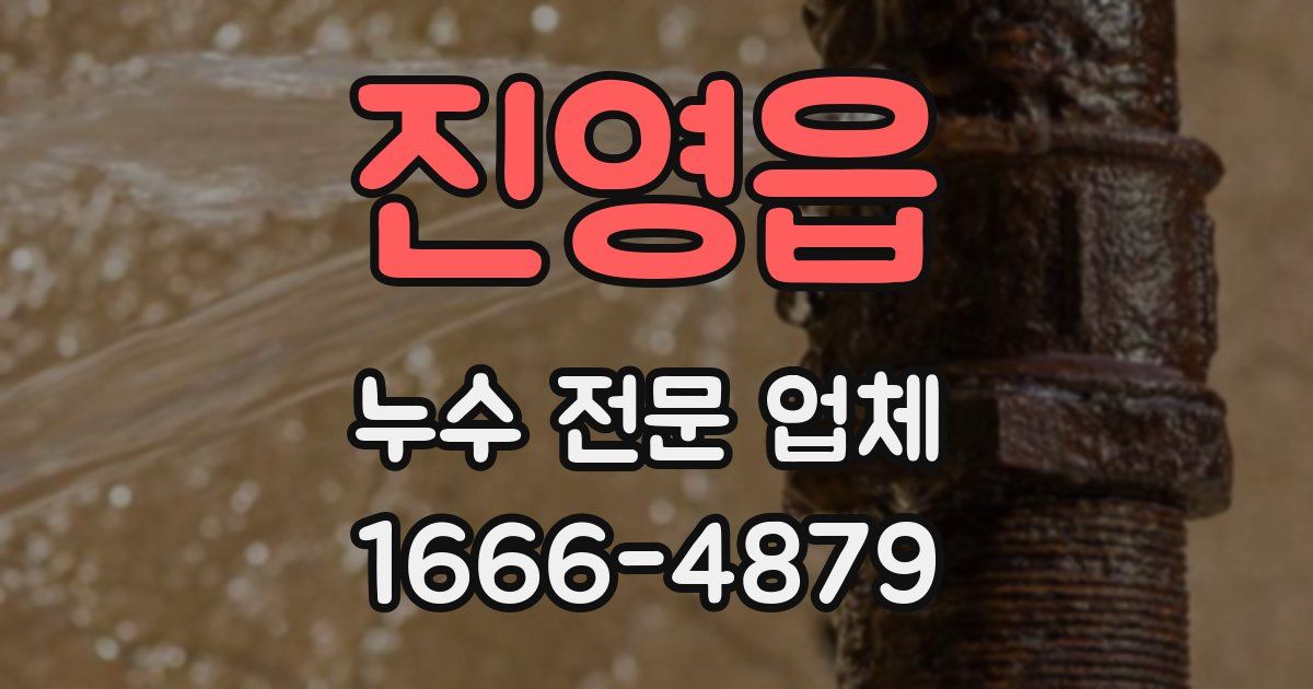진영읍 누수 전문 업체