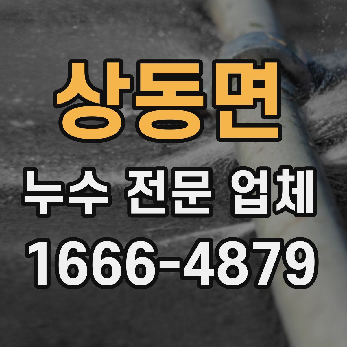 상동면 누수 전문 업체