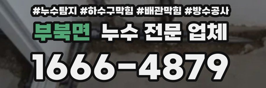 부북면 누수 전문 업체