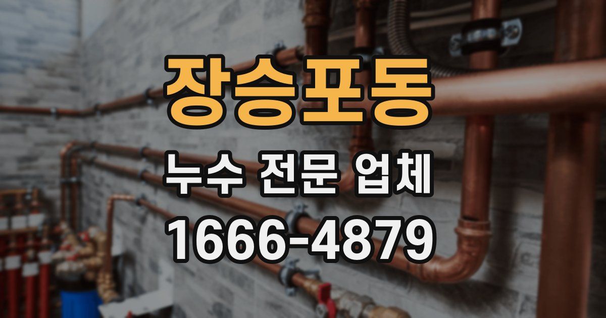 장승포동 누수 전문 업체