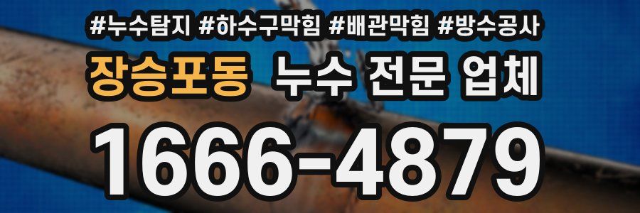 장승포동 누수 전문 업체