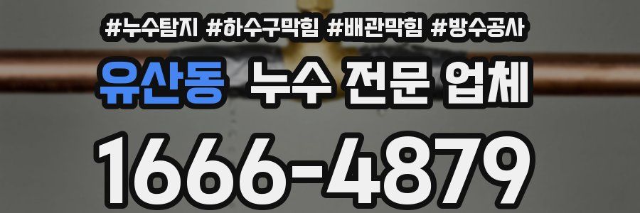 유산동 누수 전문 업체