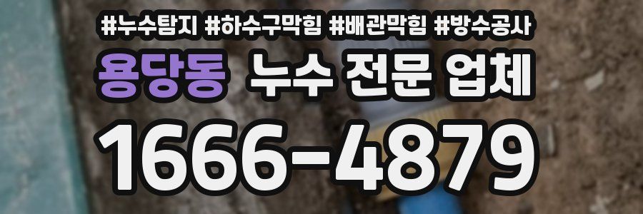 용당동 누수 전문 업체