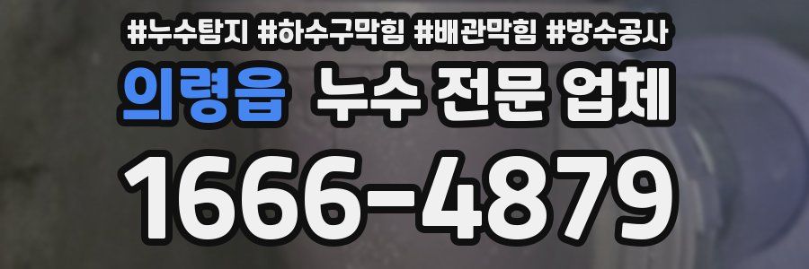 의령읍 누수 전문 업체