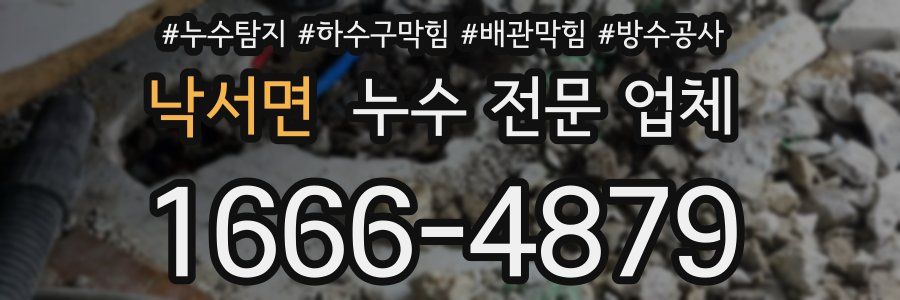 낙서면 누수 전문 업체