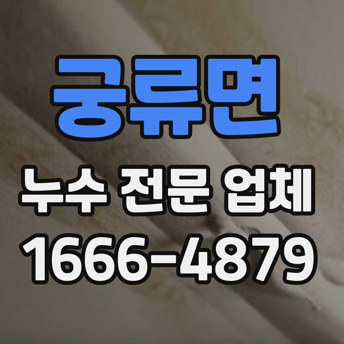 궁류면 누수 전문 업체