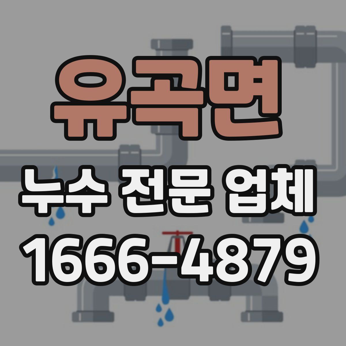 유곡면 누수 전문 업체