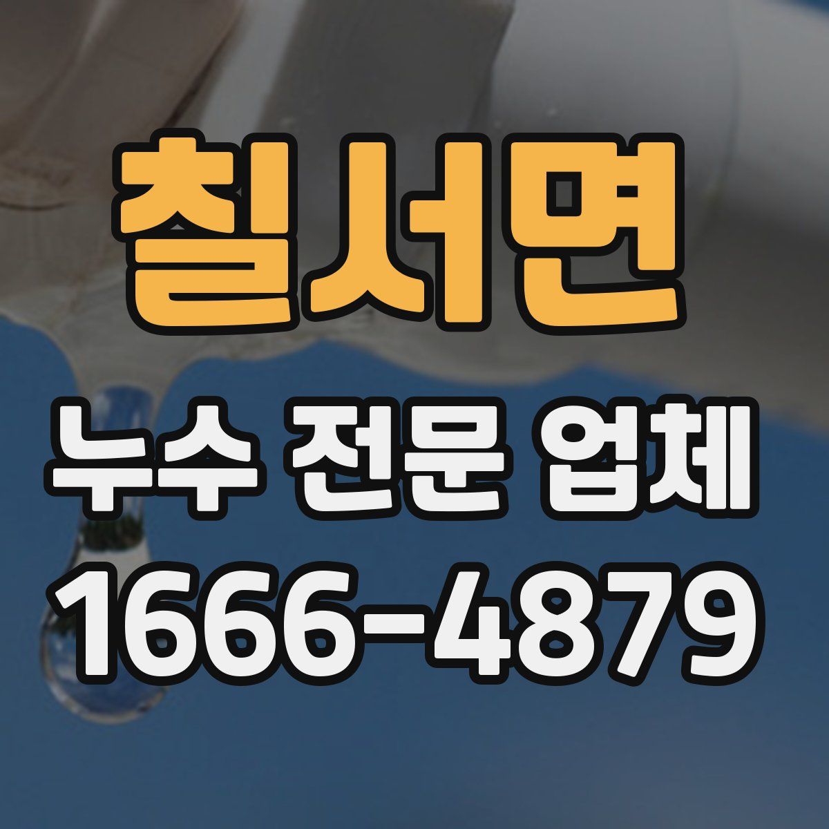 칠서면 누수 전문 업체
