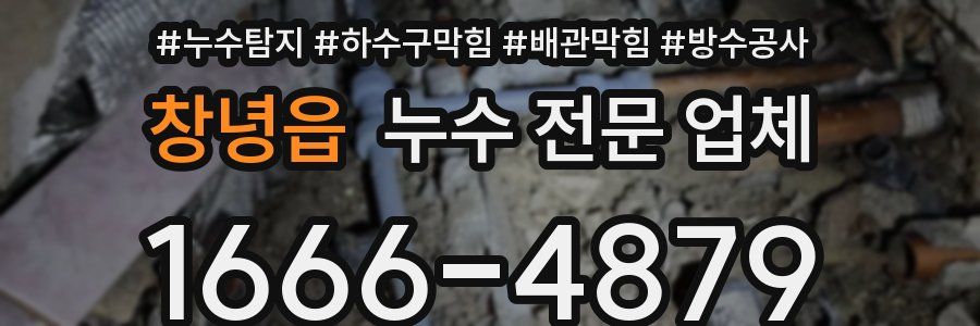 창녕읍 누수 전문 업체