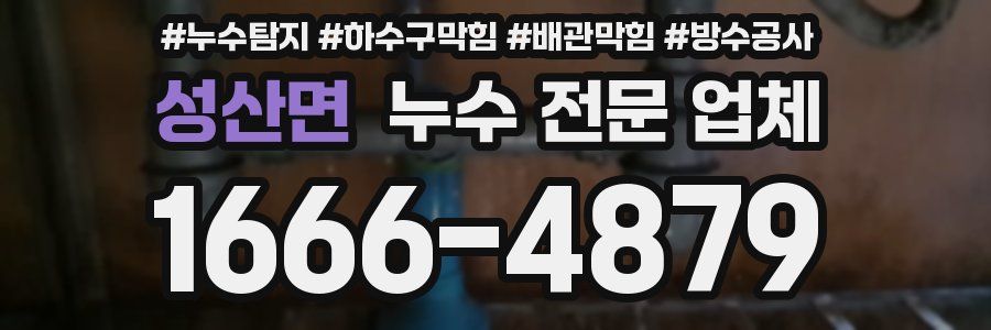 성산면 누수 전문 업체