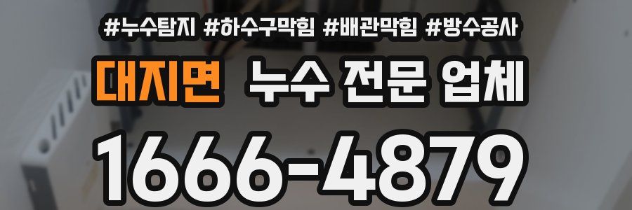 대지면 누수 전문 업체