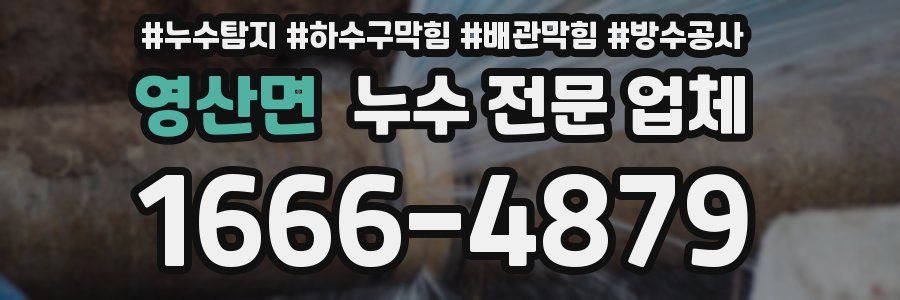 영산면 누수 전문 업체