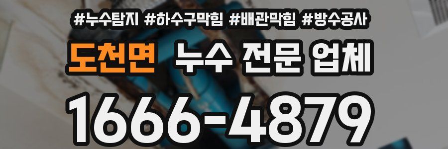 도천면 누수 전문 업체